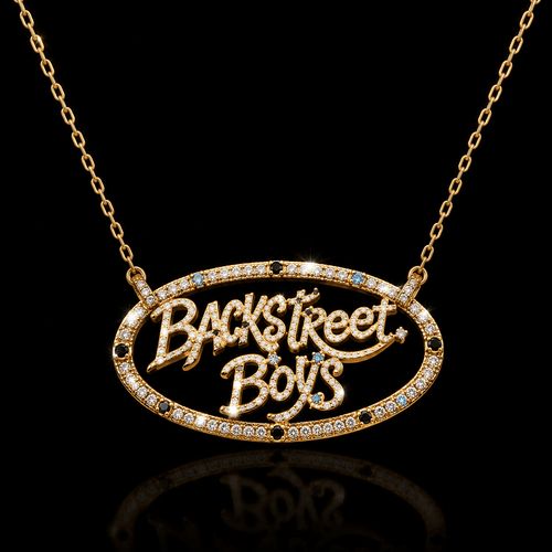 BSBS Solid Gold Chain with Diamond Pendant BMD